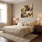 BLINFEIRU Modern Gold Abstract Canvas Wall Art Black and Gold Wall Decor for Liv... - Image 5