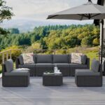 7-Piece Outdoor Patio Furniture Set, Outdoor Couch - Handwoven All-Weather Ratta... - Image 4