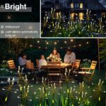 Solar Garden Lights Outdoor: Waterproof 2-Pack DIY Decorative Firework Lights wi... - Image 3