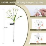 Solar Garden Lights Outdoor: Waterproof 2-Pack DIY Decorative Firework Lights wi... - Image 5