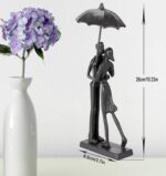 Handcrafted Iron Sculpture - Metal Ornament Couple Figurine Romantic Art Iron St... - Image 6