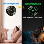 Modern 12 Inch Silent Wall Clock, Non-Ticking Quiet Sweep Movement, Premium Meta... - Image 5