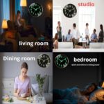 Modern 12 Inch Silent Wall Clock, Non-Ticking Quiet Sweep Movement, Premium Meta... - Image 6