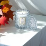 Chloefu LAN Smokey Fireside Scented Candle Gifts for Men Cashmeran Leather Candl... - Image 5
