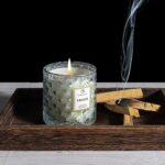 Chloefu LAN Smokey Fireside Scented Candle Gifts for Men Cashmeran Leather Candl... - Image 7