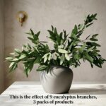 ANNIE&PANDA 3 Pack Faux Artificial Eucalyptus Stems with Faux Seeds 31'' Tall Fa... - Image 4