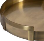 Kate and Laurel Myo Transitional Metal Round Tray; 15 x 15; Brass; Modern Glam C... - Image 7