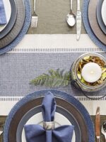 DII Dobby Stripe Woven Table Runner, 13x108 (13x113.5, Fringe Included) French B... - Image 7