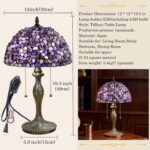 Tiffany lamp Agate Amber Stained Glass Table Lamp 12In Antique Vintage Tiffany S... - Image 4