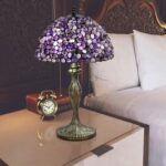 Tiffany lamp Agate Amber Stained Glass Table Lamp 12In Antique Vintage Tiffany S... - Image 7
