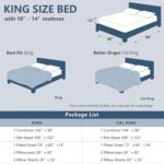 CozyLux King Size Comforter Set Beige, 7 Pieces Bed in A Bag Beige Comforter Kin... - Image 8