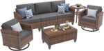 UDPATIO Patio Furniture Set, 5 Pieces Outdoor Conversation Sets with Rocking Swi... - Image 3