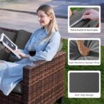 UDPATIO Patio Furniture Set, 5 Pieces Outdoor Conversation Sets with Rocking Swi... - Image 7