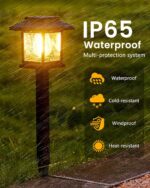 16-Pack Solar Lights Outdoor (Extra-Bright & Auto On/Off), Solar Powered Garden ... - Image 6