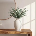 Ceramic Flower Vase for Home Decor, Rustic Farmhouse Vintage Retro Large Vase fo... - Image 4