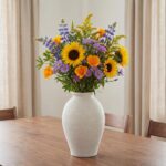 Ceramic Flower Vase for Home Decor, Rustic Farmhouse Vintage Retro Large Vase fo... - Image 5