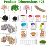 54 Pcs Fairy Garden Accessories - Miniature Garden Accessories Set with Resin An... - Image 6