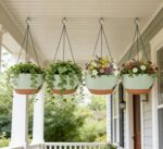 Set of 2-8 Inch Self Watering Hanging Planters for Indoor Outdoor，Hanging Plant ... - Image 6