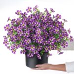 VIERENA 2 Set of Artificial Morning Glory & Eucalyptus Topiary Trees - Faux Silk... - Image 5