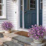 VIERENA 2 Set of Artificial Morning Glory & Eucalyptus Topiary Trees - Faux Silk... - Image 6
