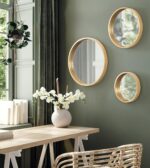 Kate and Laurel Travis Modern Round Wall Mirror Set; Set of 3; Varying Sizes; Go... - Image 5