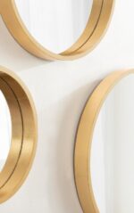 Kate and Laurel Travis Modern Round Wall Mirror Set; Set of 3; Varying Sizes; Go... - Image 6