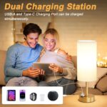 Dicoool Elegant Gold Touch Table Lamp, Modern Wedding Gift for Couples, Bedside ... - Image 6