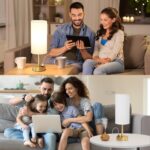 Dicoool Elegant Gold Touch Table Lamp, Modern Wedding Gift for Couples, Bedside ... - Image 7