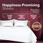 TEXAS LINEN CO. 100% Egyptian Cotton Sheets Queen Size Bed Set - Luxury 800 Seri... - Image 4