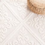 SAFAVIEH Vermont Collection Area Rug - 9' x 12', Ivory, Handmade Wool, Ideal for... - Image 9