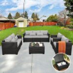 Rattaner 5-Piece Patio Furniture Sofa Set Outdoor Wicker Sectional Couch with St... - Image 3