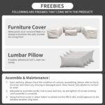 Rattaner 5-Piece Patio Furniture Sofa Set Outdoor Wicker Sectional Couch with St... - Image 6