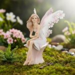 Comfy Hour 7.4" Spring Sitting Fairy Figurine, White Gown Fantasy Spirit Statue ... - Image 6