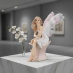 Comfy Hour 7.4" Spring Sitting Fairy Figurine, White Gown Fantasy Spirit Statue ... - Image 7