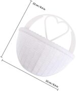 3pcs Plastic Simulated Rattan Wall Hanging Basket Set White Wall Mount Plant Hol... - Image 3