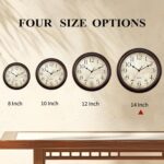 KECYET 14 Inch Wall Clocks Battery Operated Silent Non-Ticking Analog Wall Clock... - Image 4