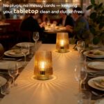 Battery Operated Lamp with Timer, Set of 2 Small Cozy Table Lamp Decorative Ambi... - Image 3