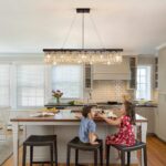 7PM Rectangle K9 Crystal Chandelier Modern Rectangular Pendant Lighting Fixture ... - Image 3