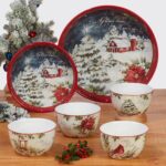 Certified International Silent Night 16 pc Dinnerware Set, Service for 4 - Image 6