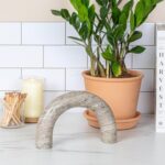 Creative Co-Op Marble Arch Tabletop Shelf Decor, Beige - Image 3