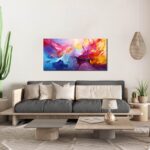 GUGIKA Abstract Wall Art for Living Room, Colorful Canvas Wall-Art for Bedroom, ... - Image 5