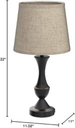 Luvkczc Upgraded Touch Table Lamps Set of 2, 22" Tall Bedside Lamps with USB C+A... - Image 9