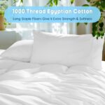 SONORO KATE 100% Egyptian Cotton Sheets Set - 1000 High Thread Count, Luxury 5-S... - Image 3