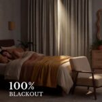 NICETOWN DIY Pinch Pleat 100% Blackout 108 inch Curtains with Hook Belt, Rustic ... - Image 3