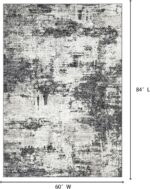 Area Rug Living Room Rugs: 5x7 Washable Rug with Anti-Slip Backing Non-Shedding ... - Image 3
