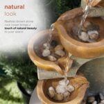 Alpine Corporation WCT726 | 16"H Indoor/Outdoor Tabletop Tiered Pouring Pots Wat... - Image 5