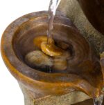 Alpine Corporation WCT726 | 16"H Indoor/Outdoor Tabletop Tiered Pouring Pots Wat... - Image 7