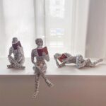 Reading Figurine Bookshelf Decor, Creative Abstract Thinker Statue, Home Office ... - Image 6
