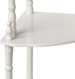 Frenchi Home Furnishing 5-Tier Corner Stand, White - Image 5
