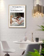 EcoHest Trendy Newspaper Audrey Hepburn Magazine Framed Wall Art, 12x16 in OAK W... - Image 3